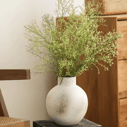 Watertight Coarse Round-Body Ceramic Vase